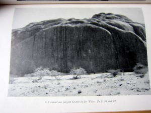Granitfelsen in der Wüste - Gespräch mit der Erde - Hans Cloos - Ausgabe 1951