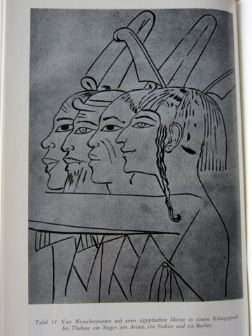 Abbildung verschiedener Menschentypen - Ägypten - Es begann in Babel - Herbert Wendt